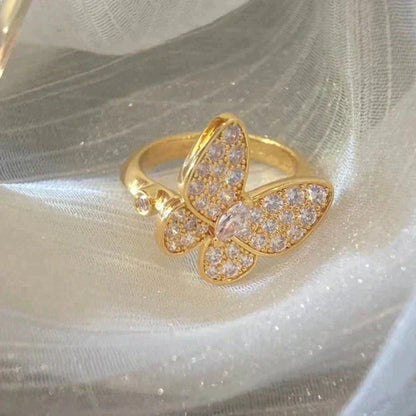 [LumiVibe]BUTTERFLY DIAMOND RING