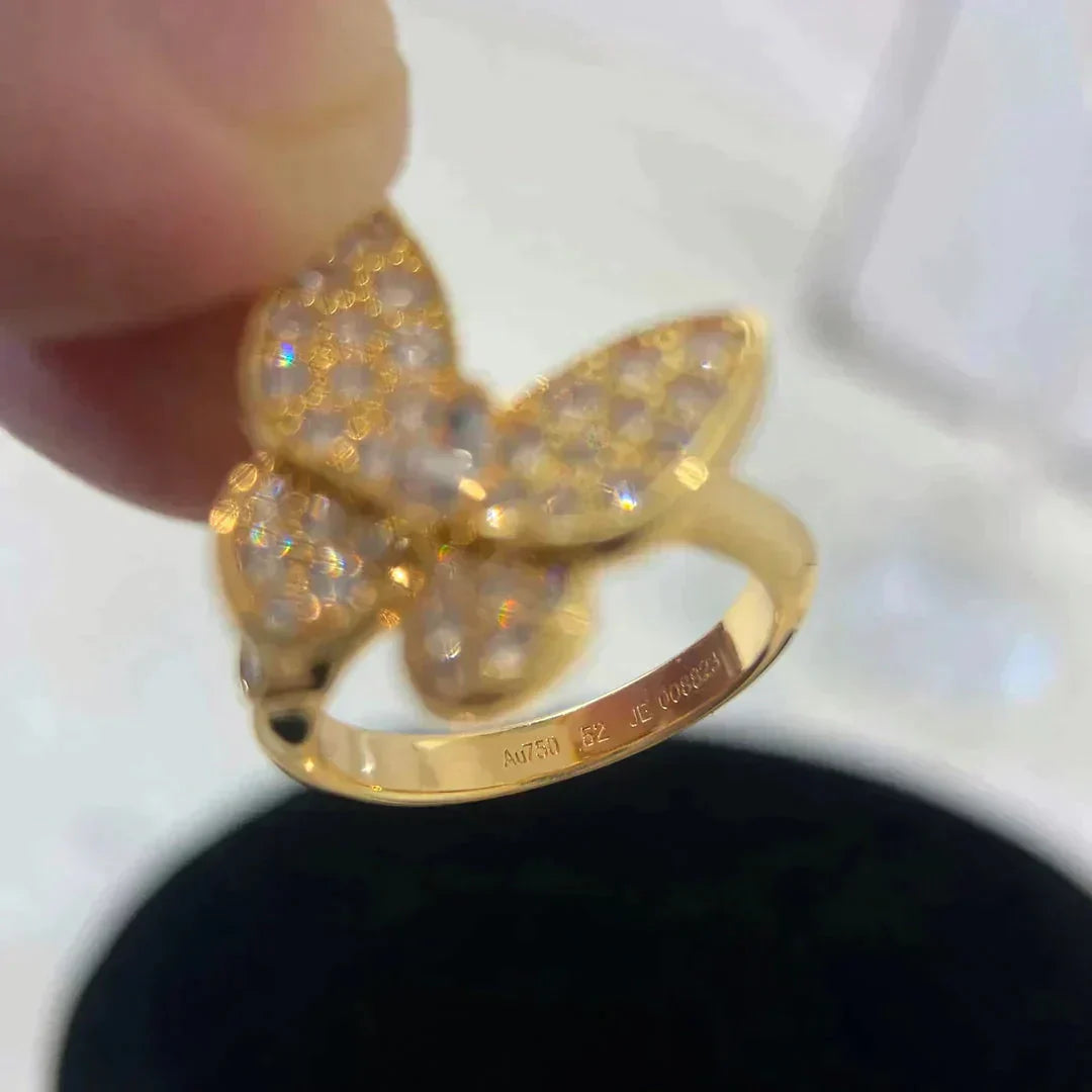 [LumiVibe]BUTTERFLY DIAMOND RING