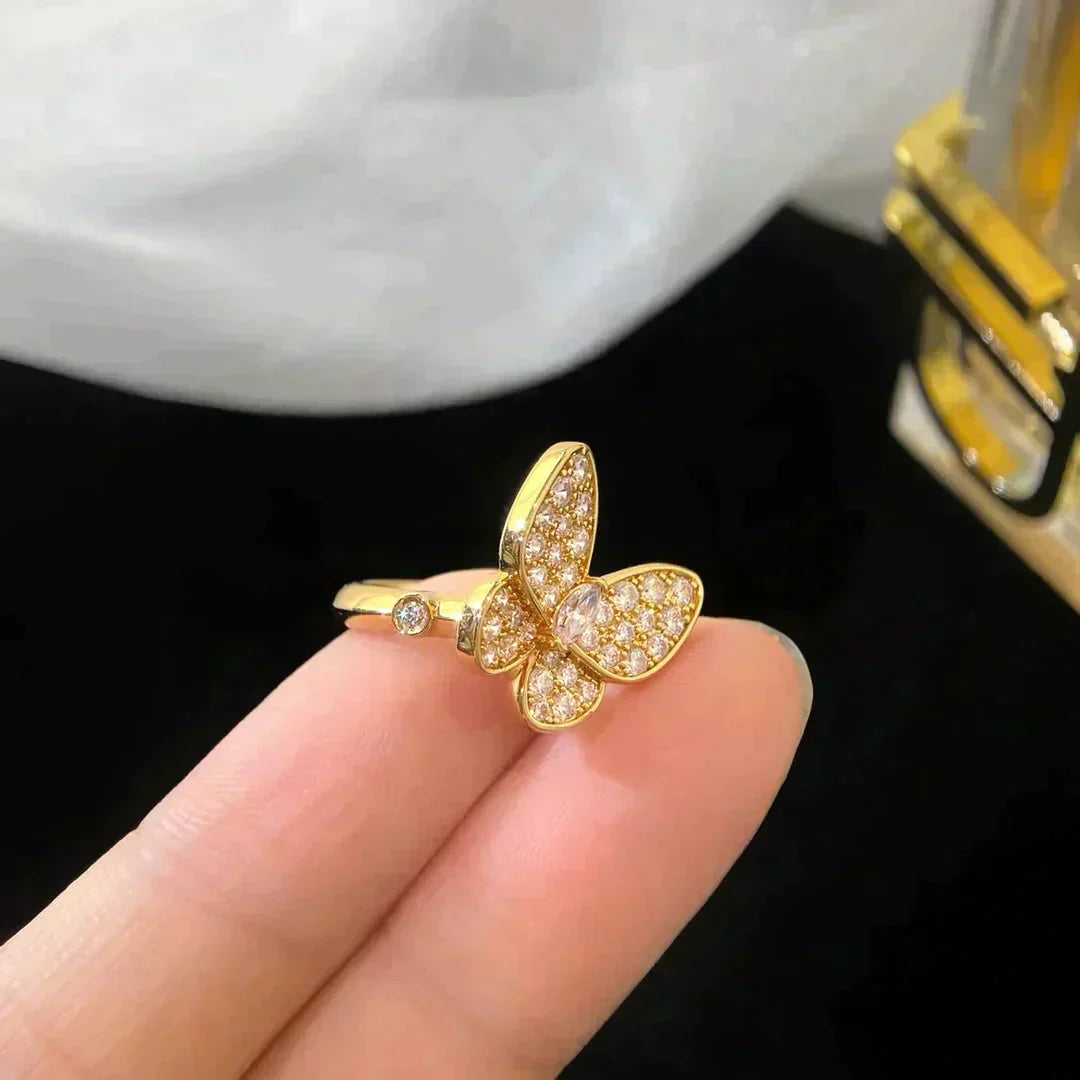 [LumiVibe]BUTTERFLY DIAMOND RING