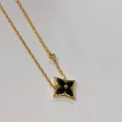 [LumiVibe]STAR BLACK MOP NECKLACE