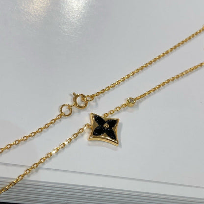 [LumiVibe]STAR BLACK MOP NECKLACE