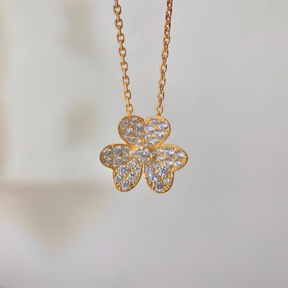 [LumiVibe]FLOWER DIAMOND NECKLACE