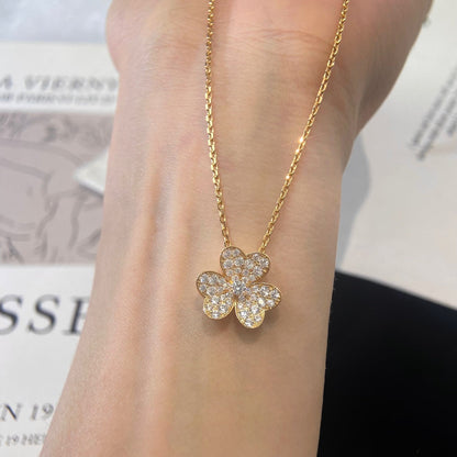 [LumiVibe]FLOWER DIAMOND NECKLACE
