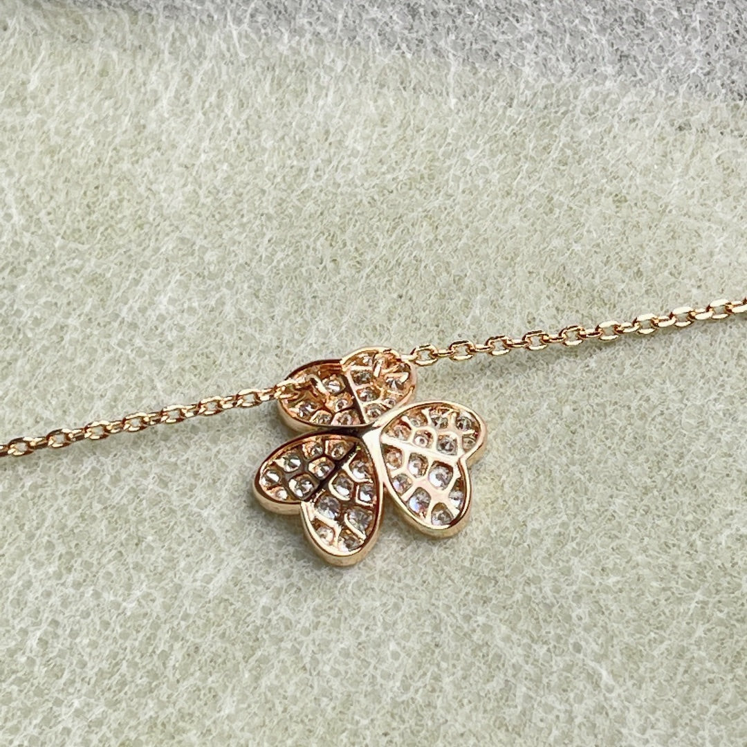 [LumiVibe]FLOWER DIAMOND NECKLACE