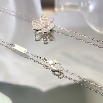[LumiVibe]FLOWER DIAMOND NECKLACE