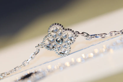 [LumiVibe]CLOVER 20 MOTIFS ONYX DIAMOND SILVER