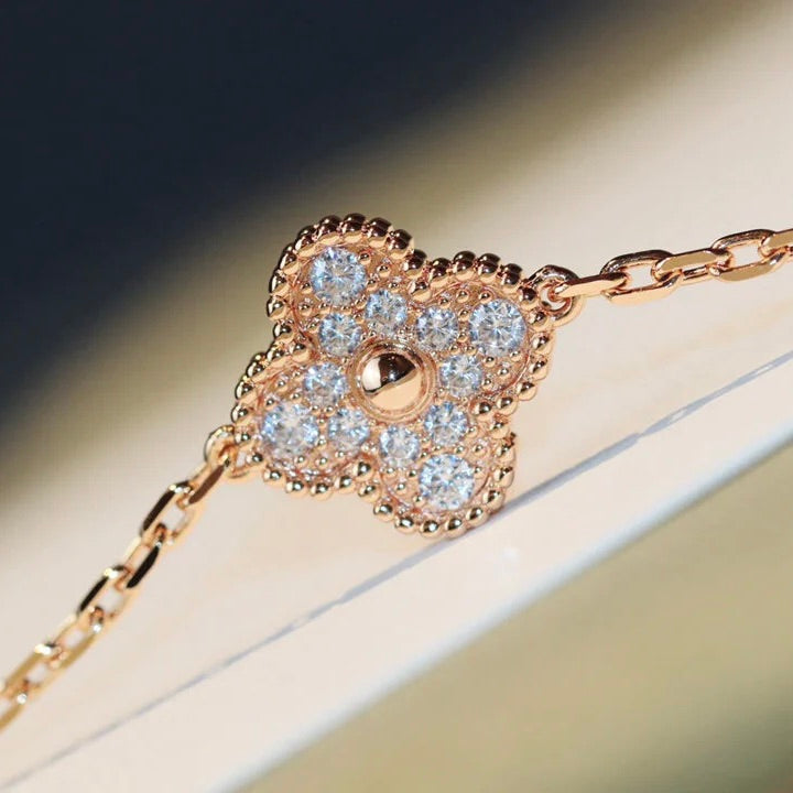 [LumiVibe]CLOVER 20 MOTIFS LASER DIAMOND NECKLACE