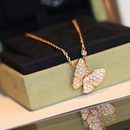 [LumiVibe]BUTTERFLY DIAMOND NECKLACE
