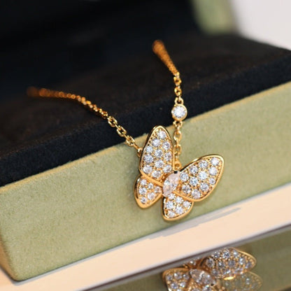 [LumiVibe]BUTTERFLY DIAMOND NECKLACE