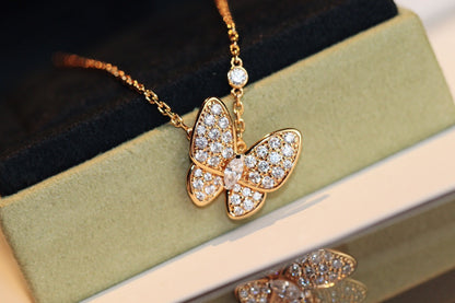 [LumiVibe]BUTTERFLY DIAMOND NECKLACE