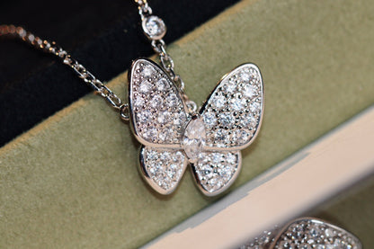 [LumiVibe]BUTTERFLY DIAMOND NECKLACE