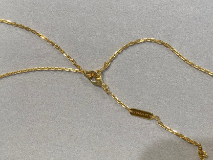 [LumiVibe]CLOVER 25MM NECKLACE GOLD CARNELIAN