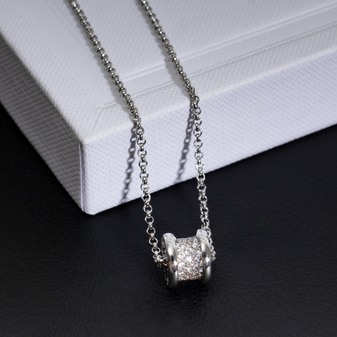 [LumiVibe]ZERO 1 SILVER DIAMOND NECKLACE