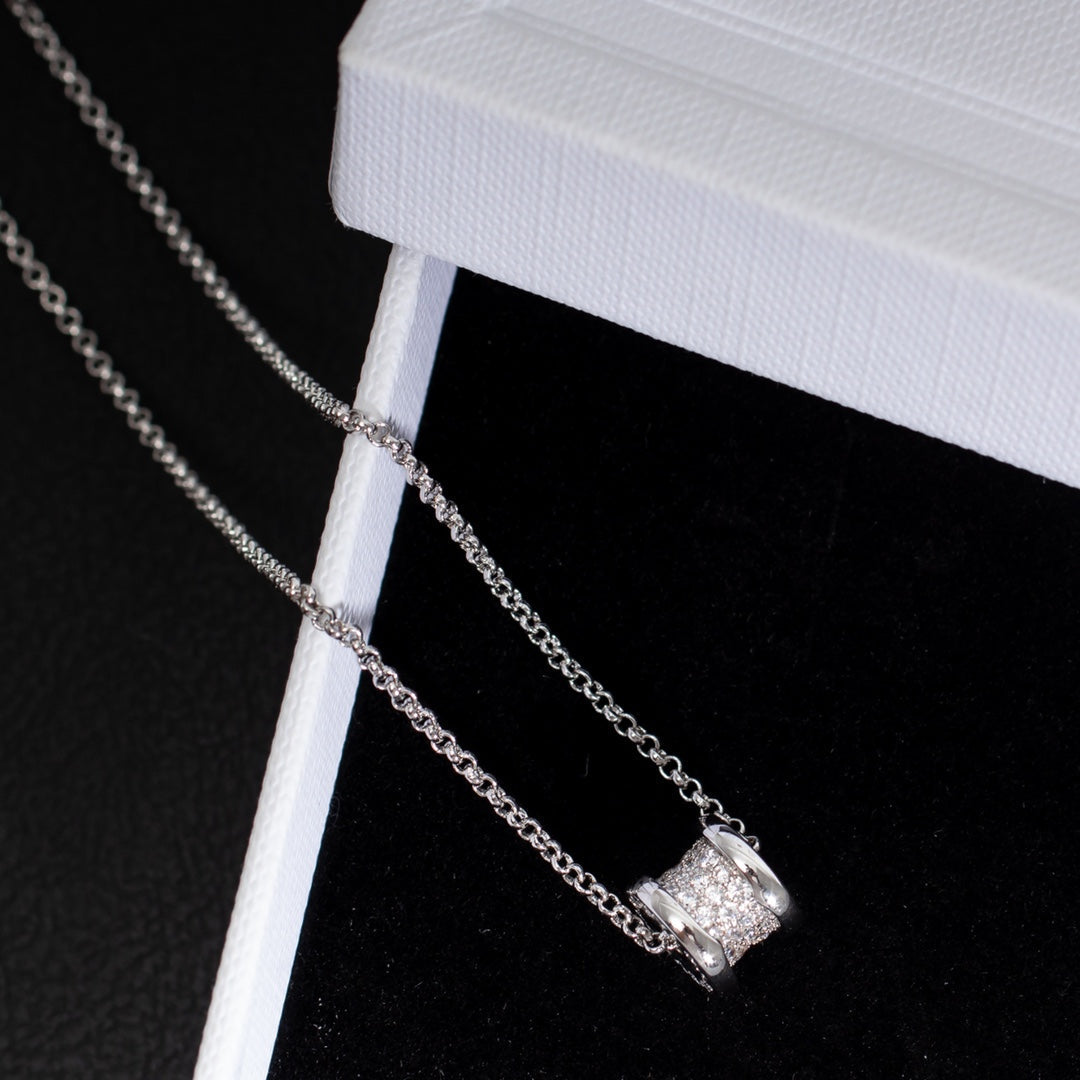 [LumiVibe]ZERO 1 SILVER DIAMOND NECKLACE
