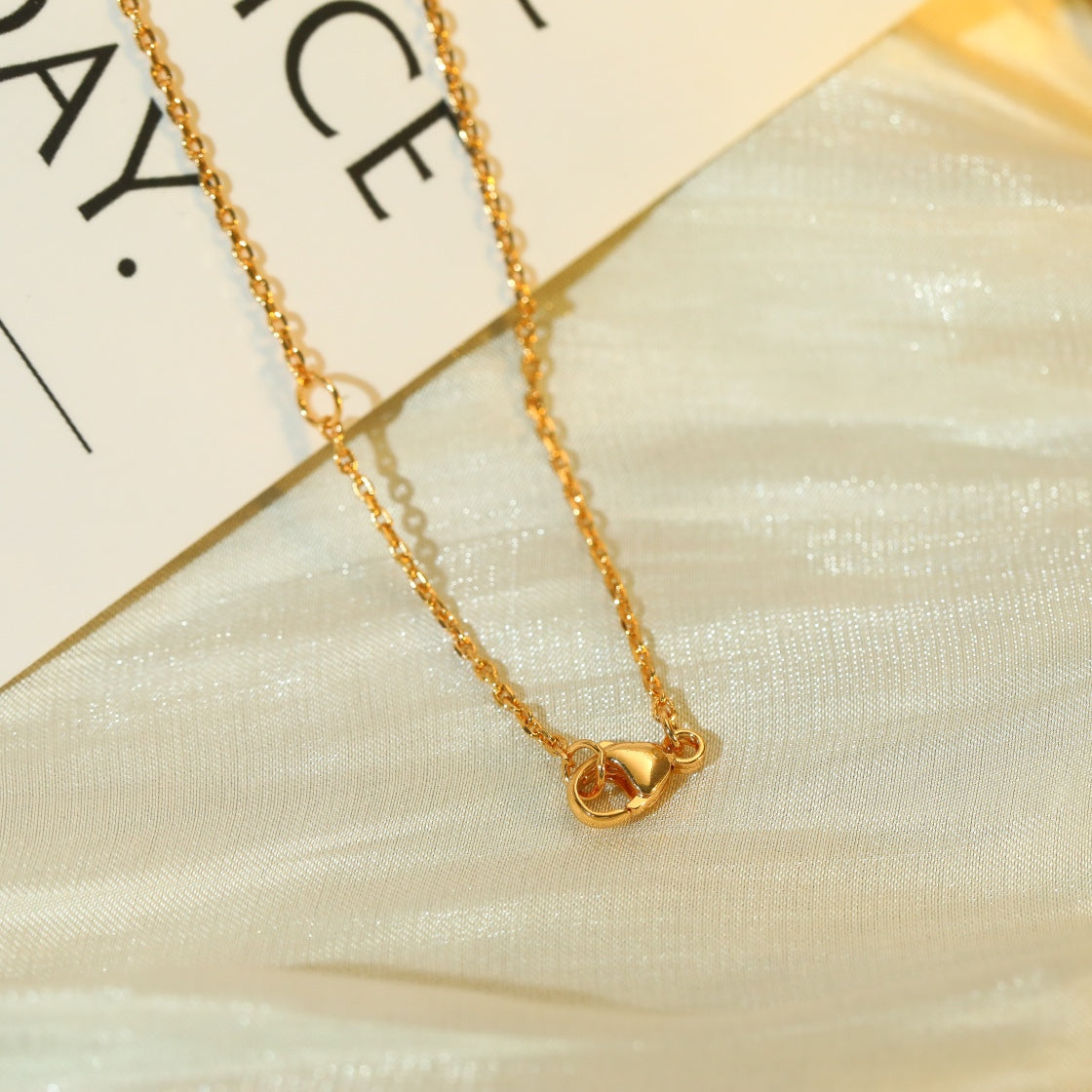 [LumiVibe]VOLT SILVER DIAMOND PEDANT NECKLACE