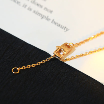 [LumiVibe]STAR AND SUN DIAMOND PINK GOLD NECKLACE