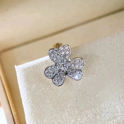 [LumiVibe]CLOVER COMOS DIAMOND EARRINGS SILVER