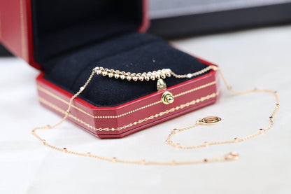 [LumiVibe]CLASH PINK GOLD NECKLACE