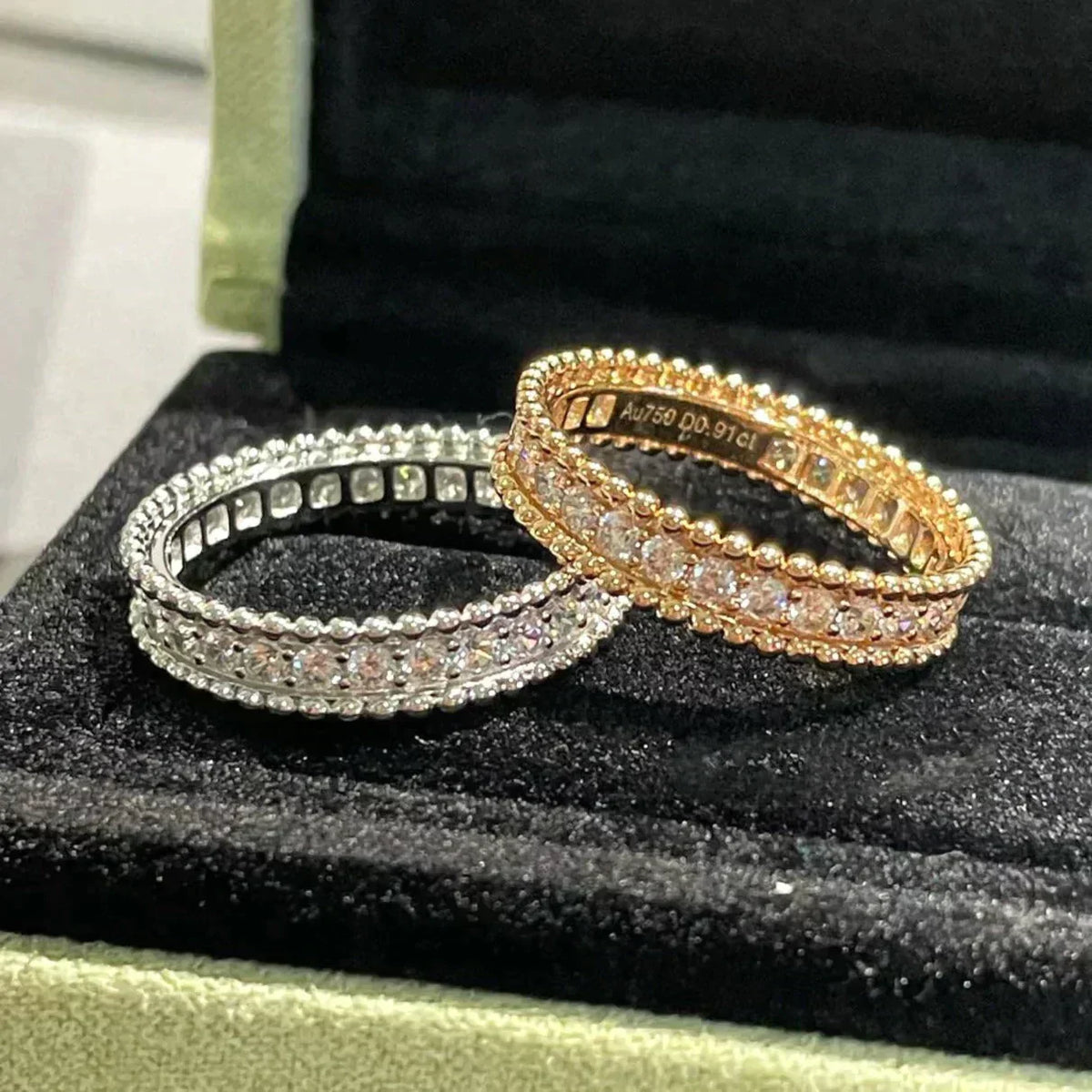 [LumiVibe]PERLEE DIAMOND ROSE GOLD RING