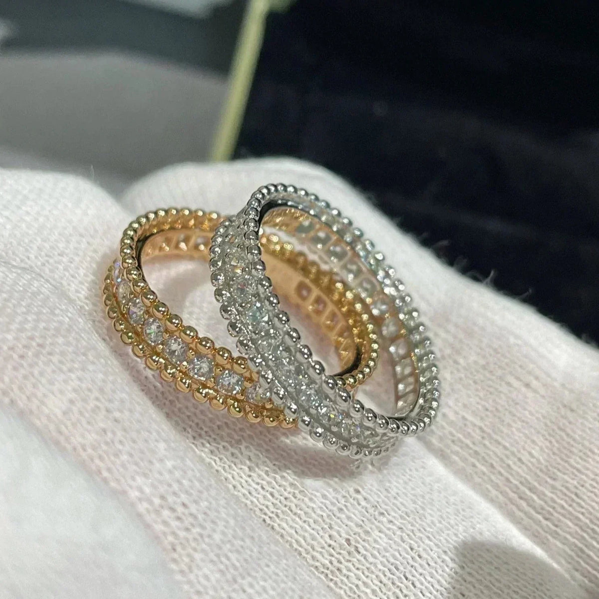 [LumiVibe]PERLEE DIAMOND ROSE GOLD RING