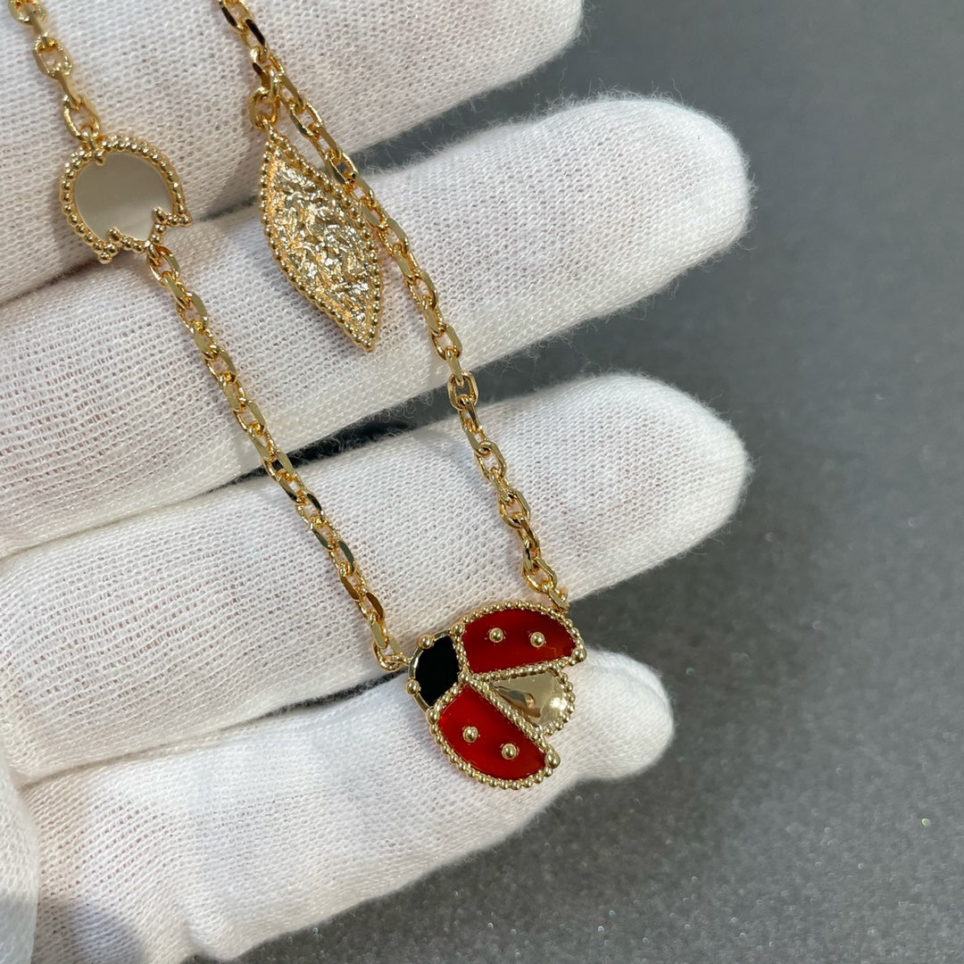 [LumiVibe]LUCKY SPRING 15 MOTIFS GOLD NECKLACE