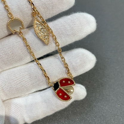 [LumiVibe]LUCKY SPRING 15 MOTIFS GOLD NECKLACE
