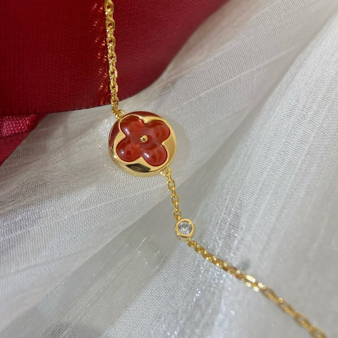 [LumiVibe]SUN PEDANT CARNELIAN BRACELET