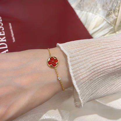 [LumiVibe]SUN PEDANT CARNELIAN BRACELET