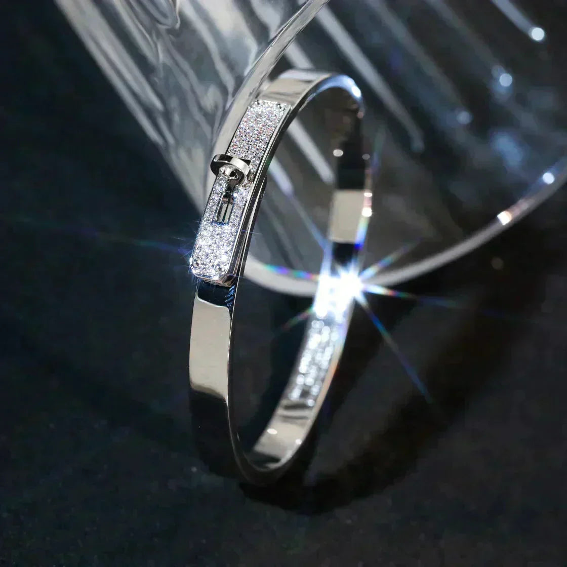 [LumiVibe]KELLY SILVER DIAMOND BRACELET