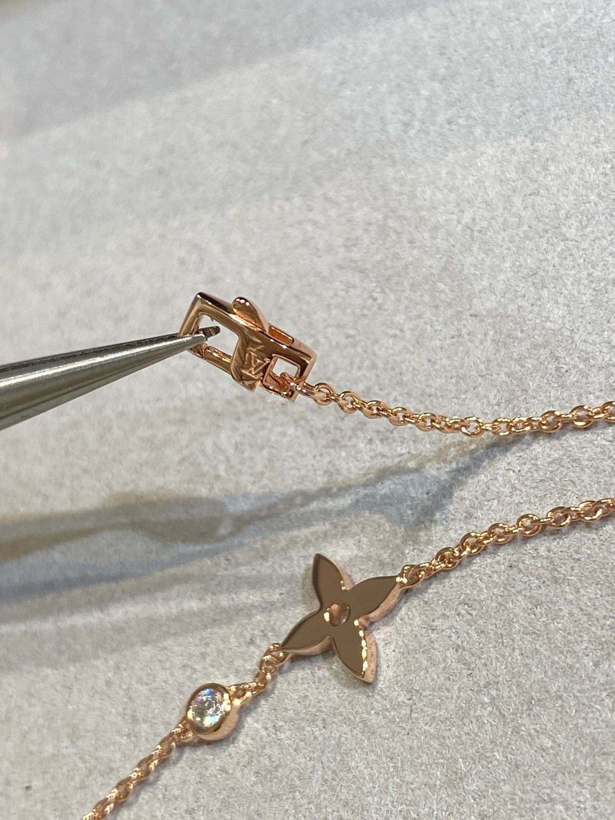 [LumiVibe]STAR DIAMOND PINK GOLD BRACELET