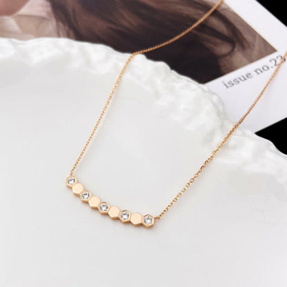 [LumiVibe]BEE MY LOVE DIAMOND NECKLACE
