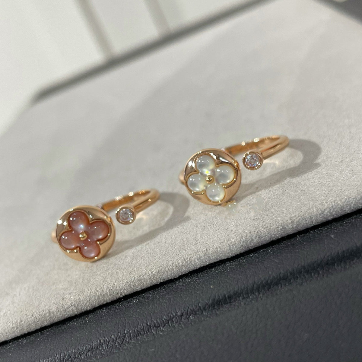 [LumiVibe]SUN 1 DIAMOND PINK MOP RING