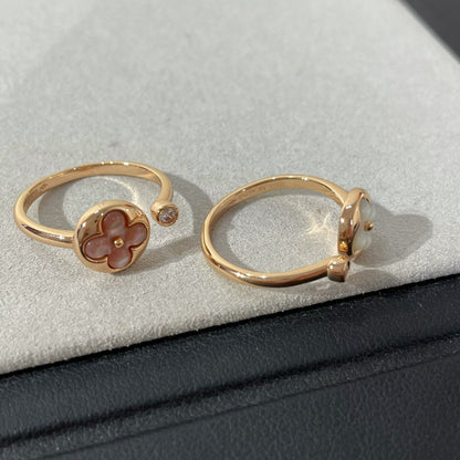 [LumiVibe]SUN 1 DIAMOND PINK MOP RING
