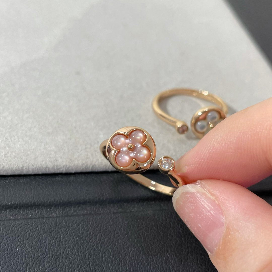 [LumiVibe]SUN 1 DIAMOND PINK MOP RING