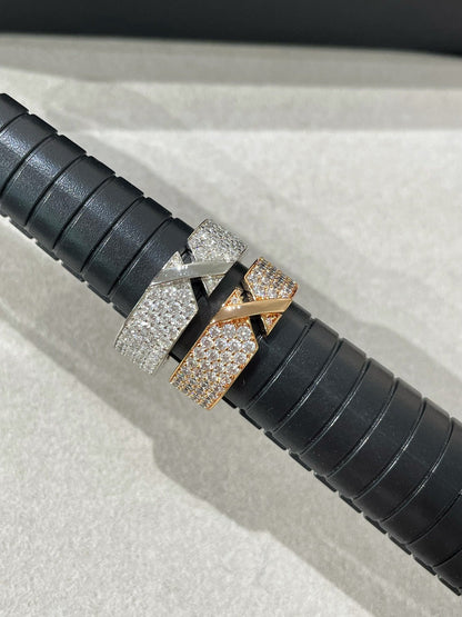 [LumiVibe]LIENS EVIDENCE  DIAMOND PAVED RING