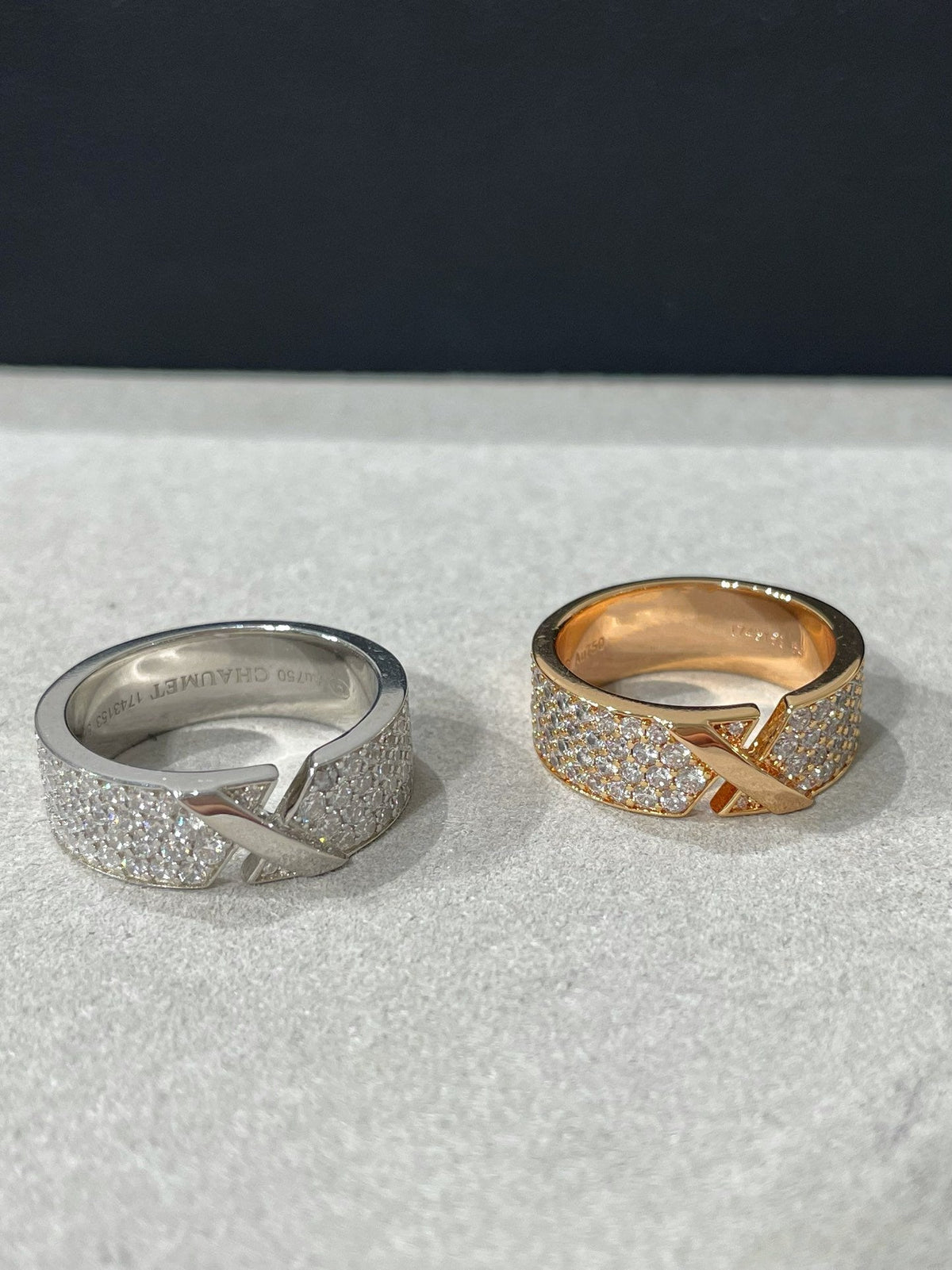 [LumiVibe]LIENS EVIDENCE  DIAMOND PAVED RING
