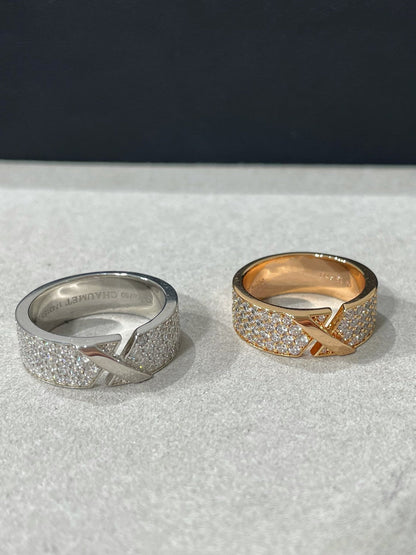 [LumiVibe]LIENS EVIDENCE  DIAMOND PAVED RING