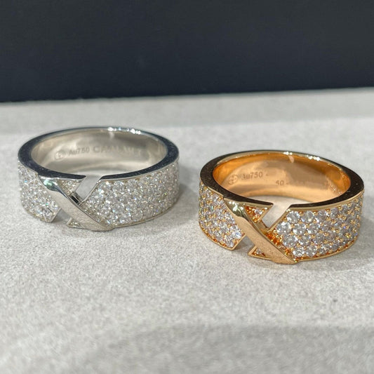 [LumiVibe]LIENS EVIDENCE  DIAMOND PAVED RING