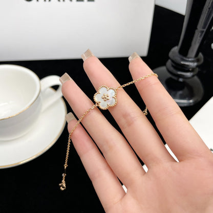 [LumiVibe]LUCKY SPRING ROSE GOLD MOP BRACELET