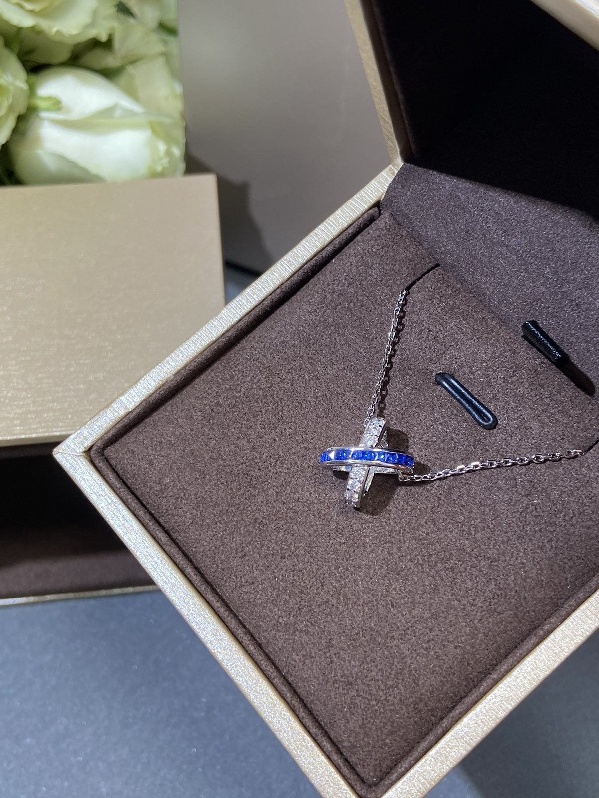 [LumiVibe]LIENS DIAMOND SILVER NECKLACE