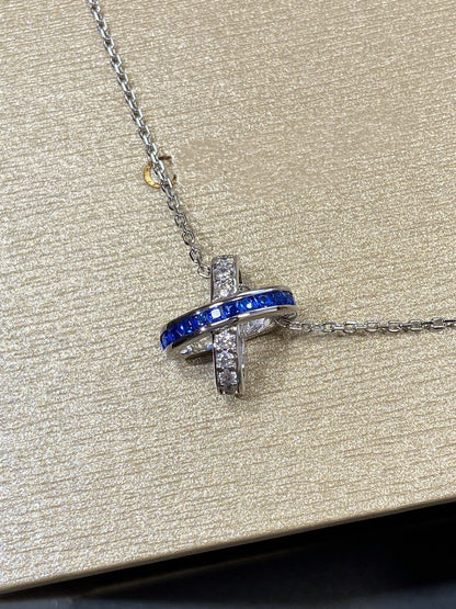 [LumiVibe]LIENS DIAMOND SILVER NECKLACE
