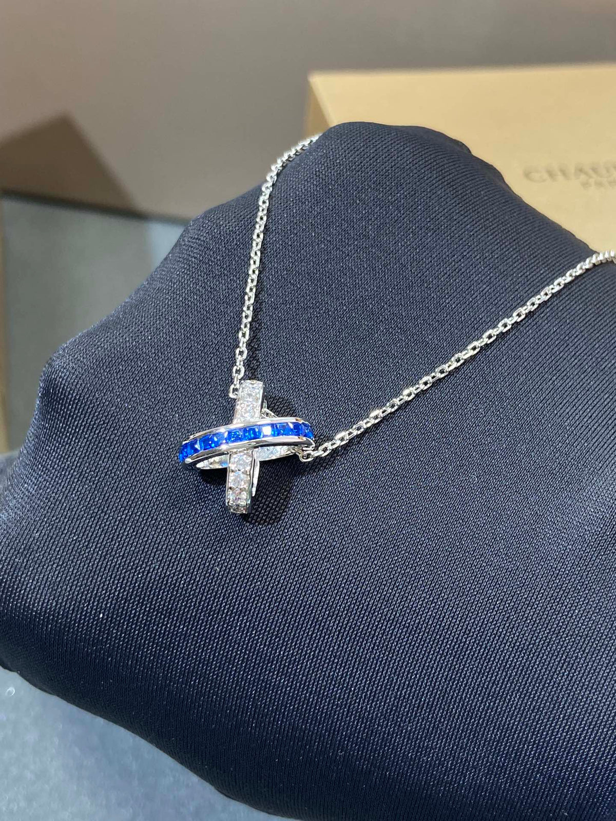 [LumiVibe]LIENS DIAMOND SILVER NECKLACE