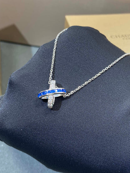 [LumiVibe]LIENS DIAMOND SILVER NECKLACE