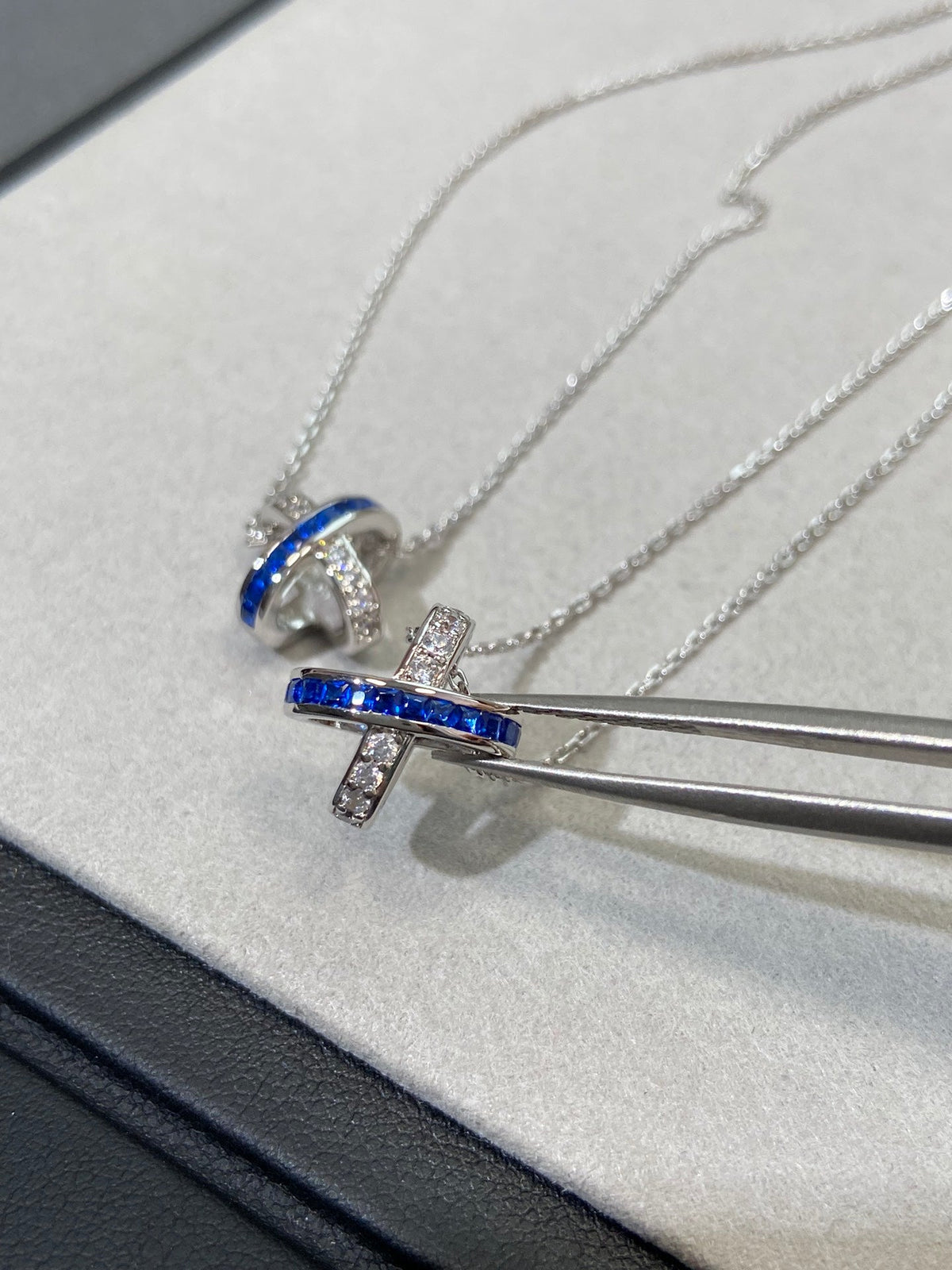 [LumiVibe]LIENS DIAMOND SILVER NECKLACE