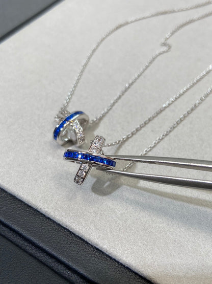 [LumiVibe]LIENS DIAMOND SILVER NECKLACE