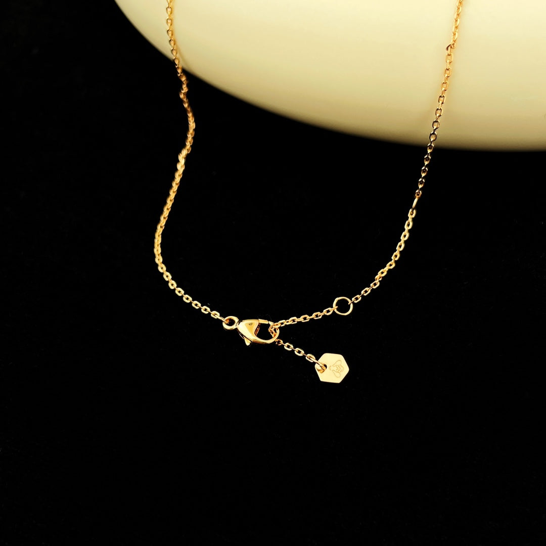 [LumiVibe]BEE MINI PEDANT DIAMOND NECKLACE