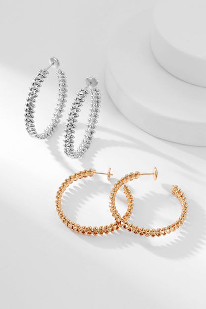 [LumiVibe]CLASH HOOP EARRINGS