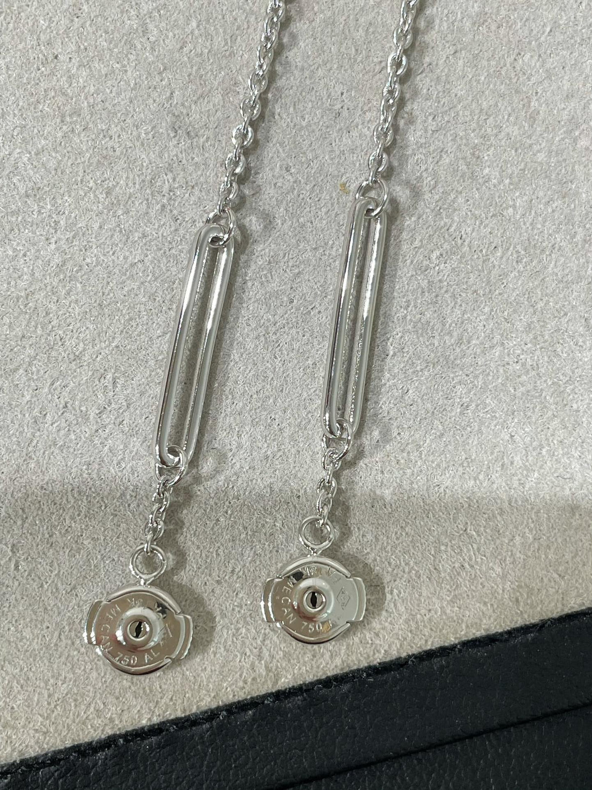 [LumiVibe]CHAINE CHAOS DIAMOND DROP EARRINGS