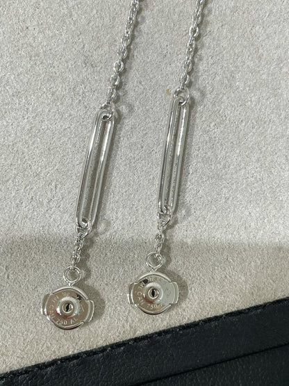 [LumiVibe]CHAINE CHAOS DIAMOND DROP EARRINGS