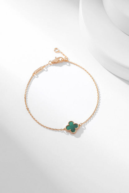 [LumiVibe]CLOVER BRACELET MALACHITE 1 MOTIF